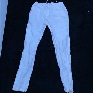 flowy white pants